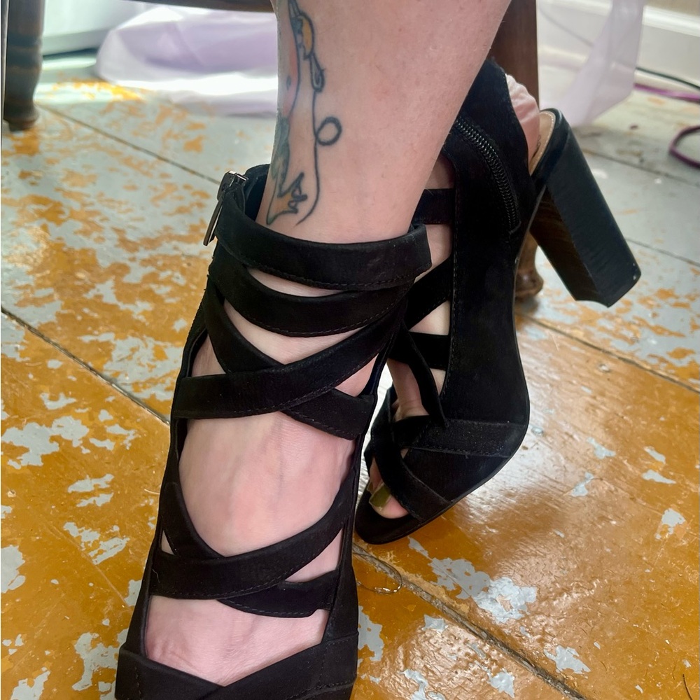 Vince Camuto New With Box Elegant Black Strappy Heels